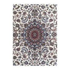 فرش توس مشهد لچک ترنج کد بهشت - رنگ کرم - عکس شماره 2